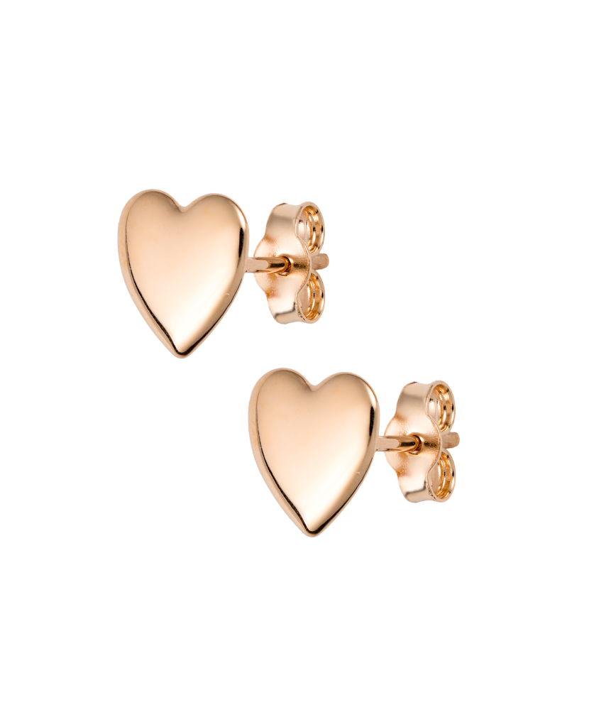 Gold earrings "heart"