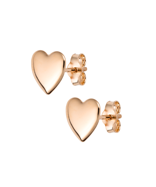 Gold earrings "heart"