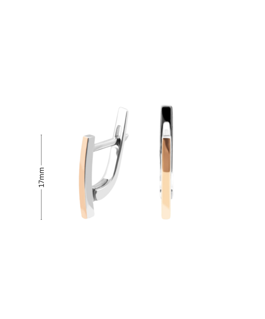 Sterling silver earrings gold plated