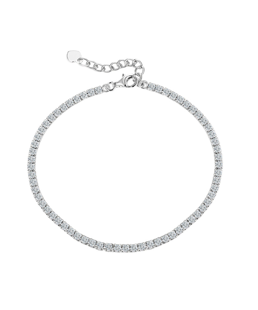 Sterling Silver bracelet with zircons