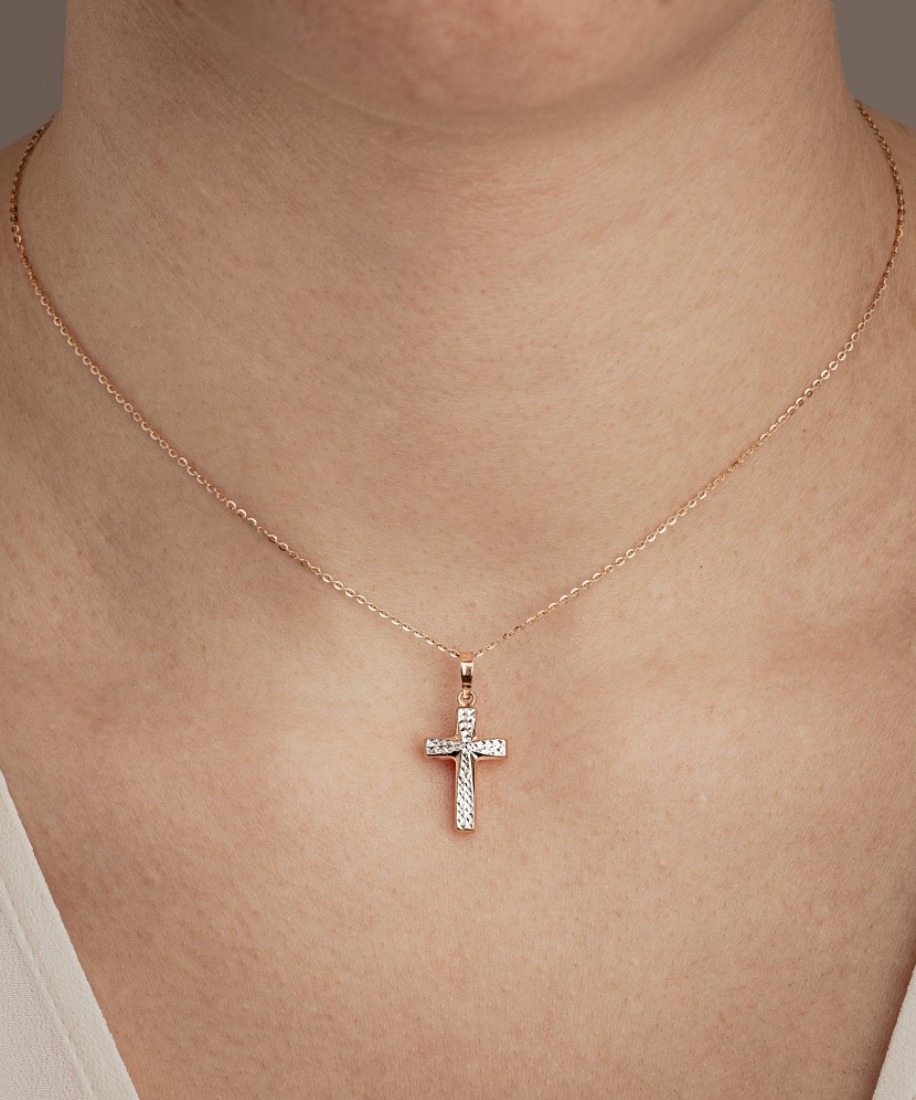 Gold pendant "cross"