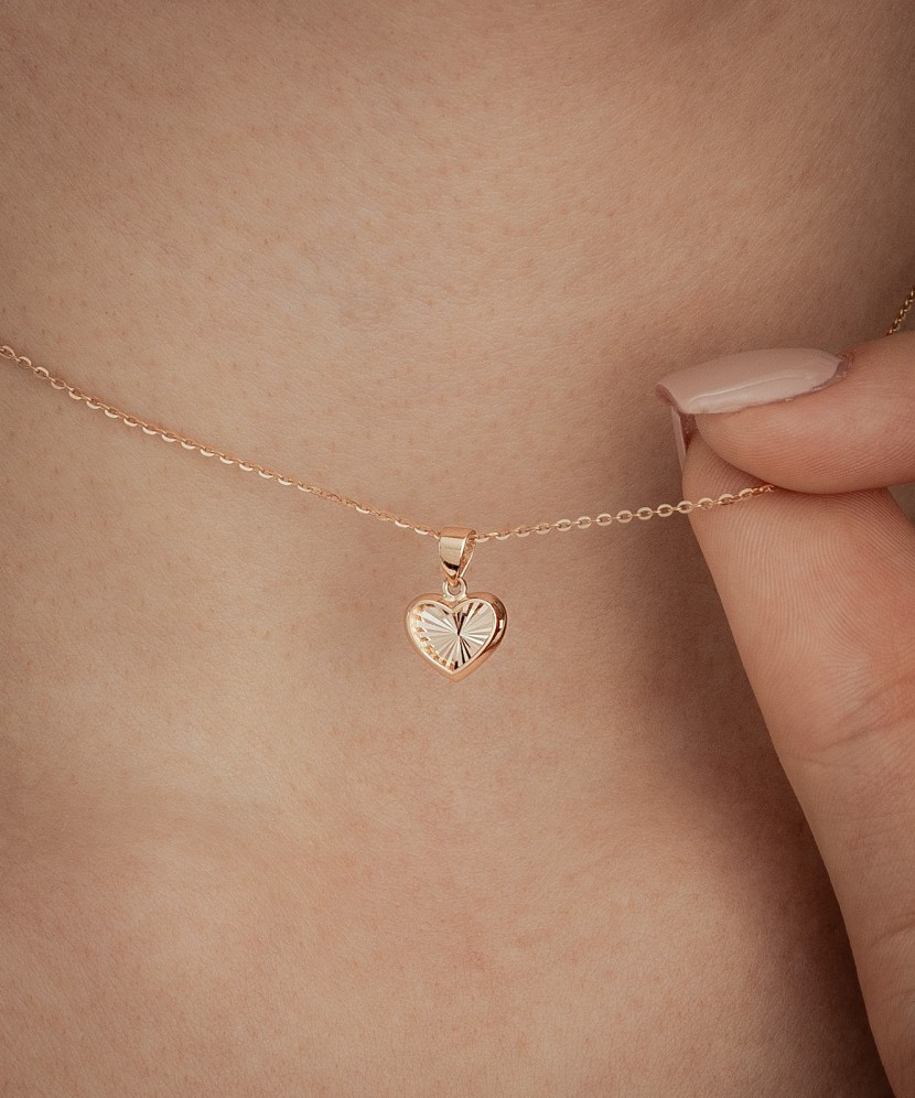 Gold pendant "heart"
