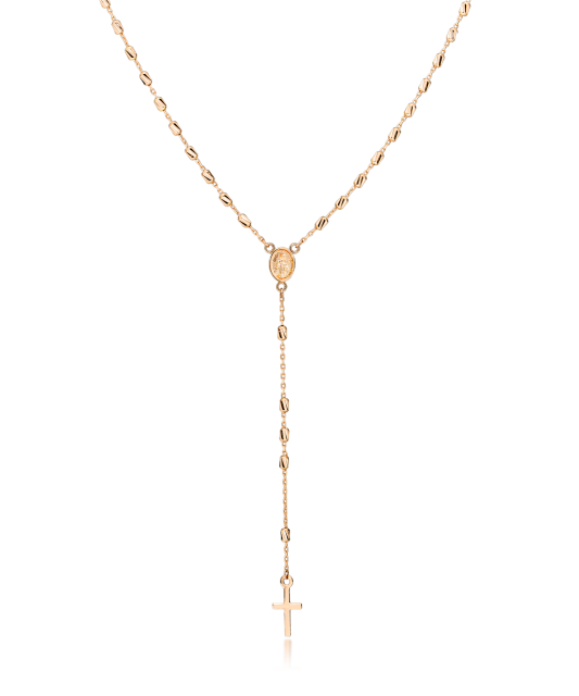 Gold chain with pendant "cross"