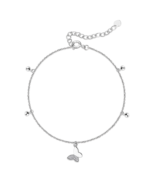 Gold plated sterling Silver bracelet with zircons