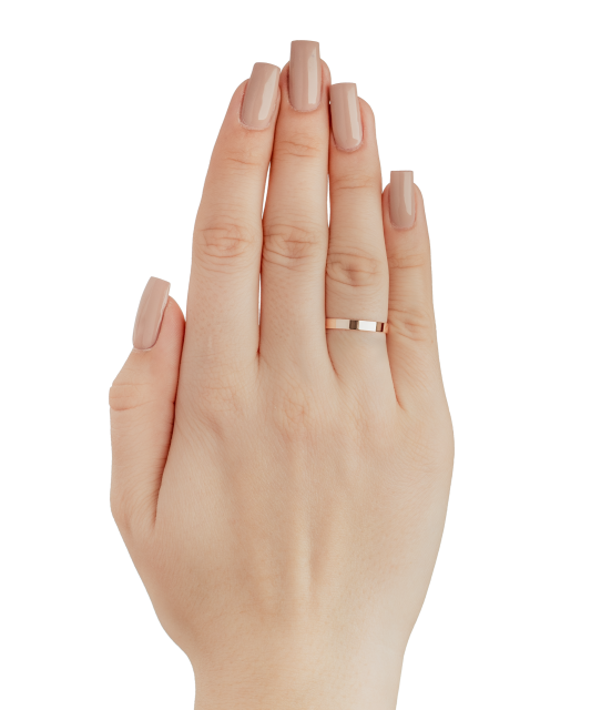 Gold wedding ring 3mm