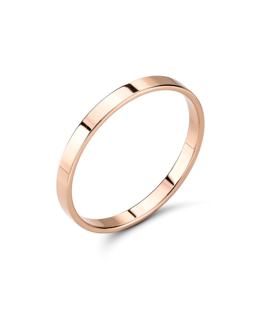 Gold wedding ring 2mm