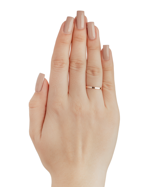 Gold wedding ring 2mm