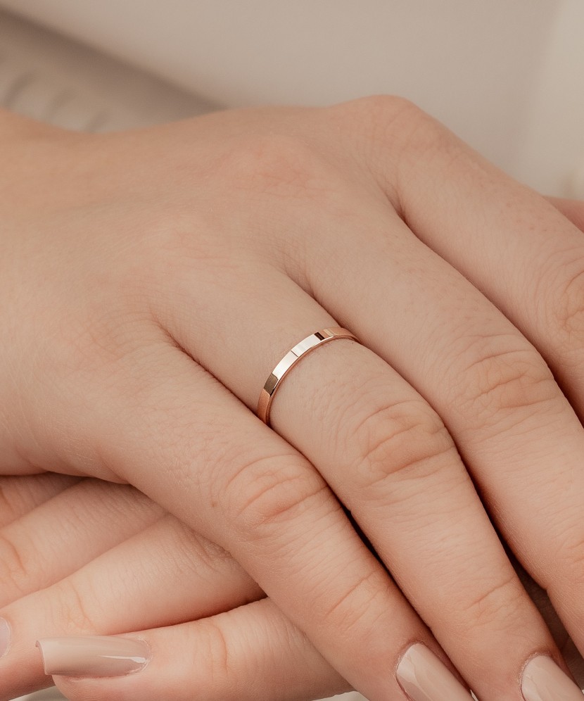 Kultainen vihkisormus 2mm