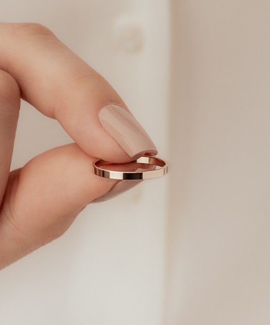 Gold wedding ring 2mm