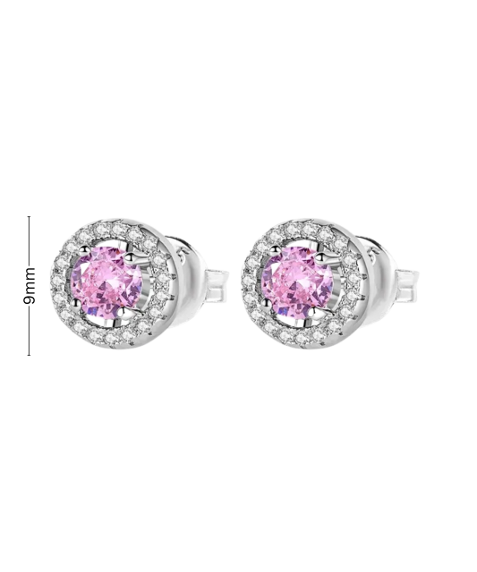 Hopeiset korvakorut zirkoneilla