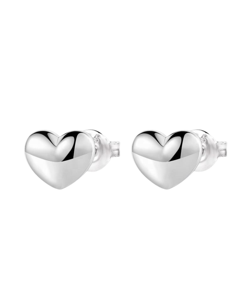 Sterling silver earrings "heart"