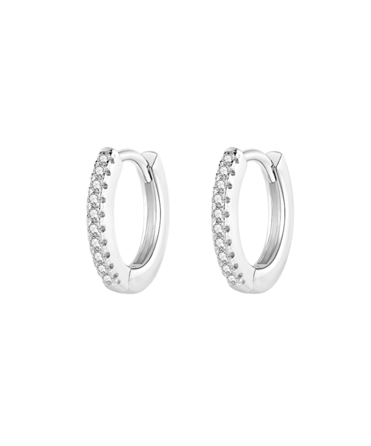 Sterling silver earrings with zircons