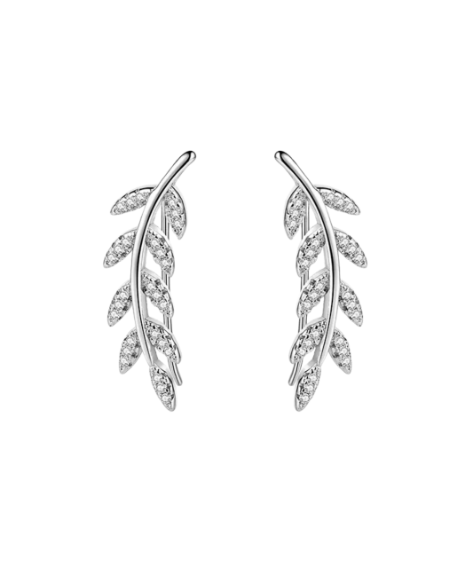 Sterling silver earrings with zircons