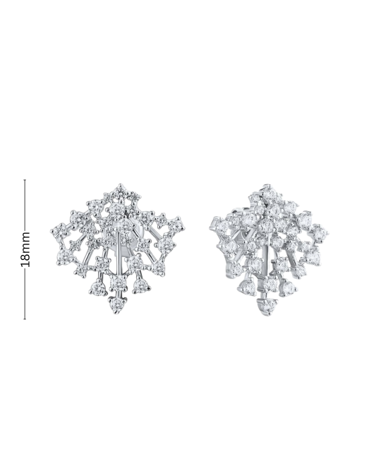 Sterling silver earrings with zircons