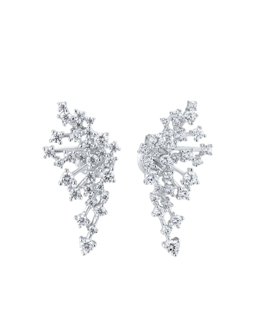 Sterling silver earrings with zircons