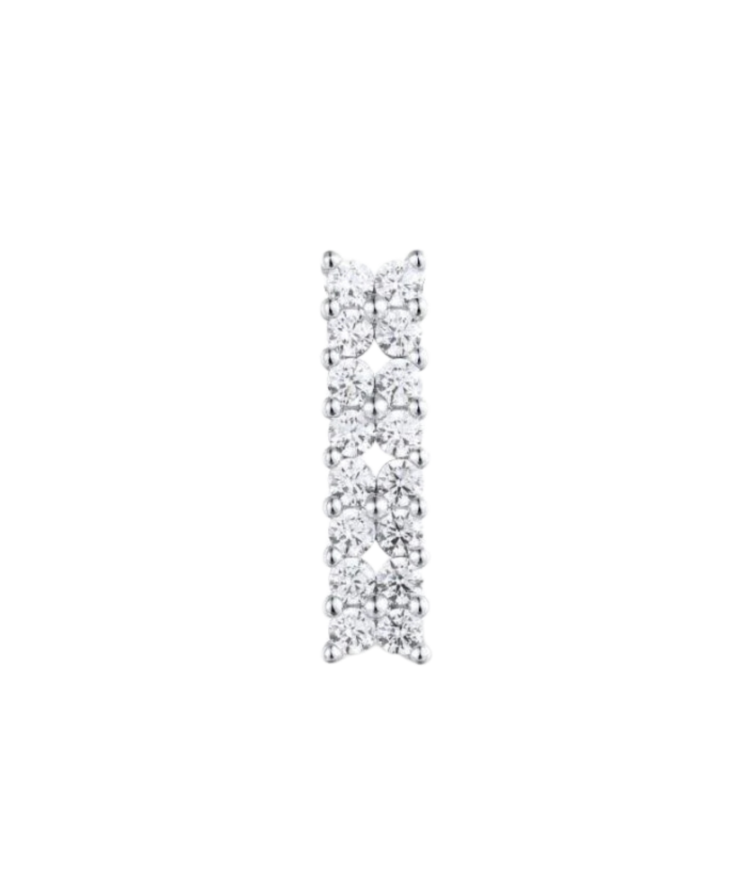 Sterling silver pendant with zircons