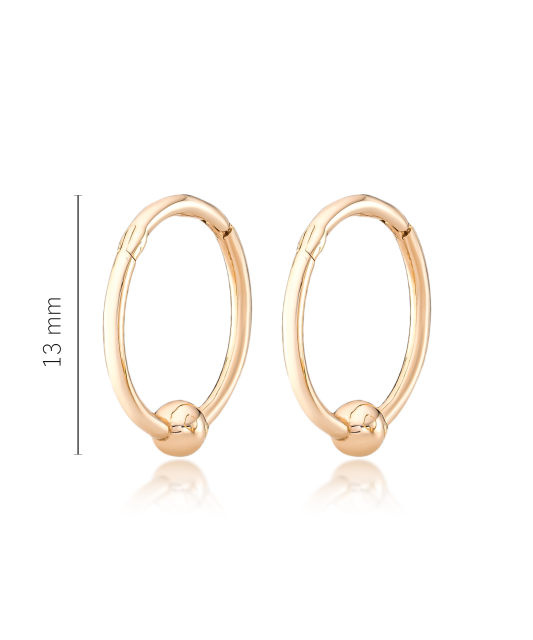 Kultaiset korvakorut 13mm