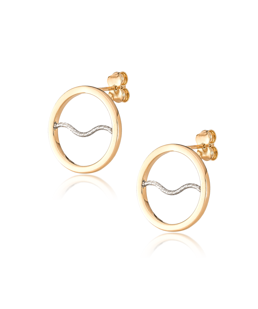 Gold earrings