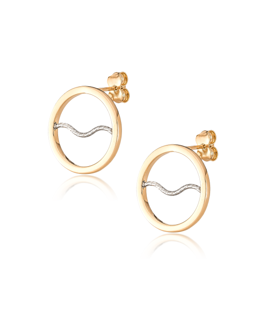 Gold earrings