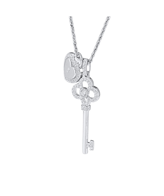 Sterling silver pendant with zircons