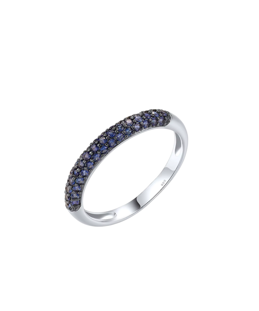 Sterling Silver ring with nano sapphires