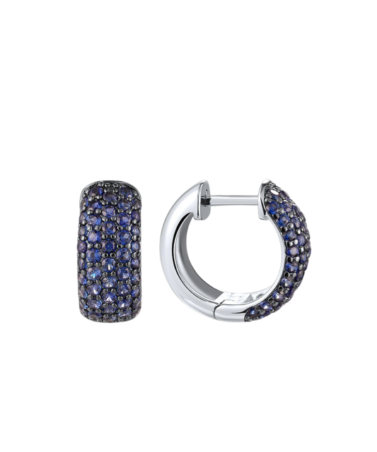 Sterling Silver earrings with nano sapphires