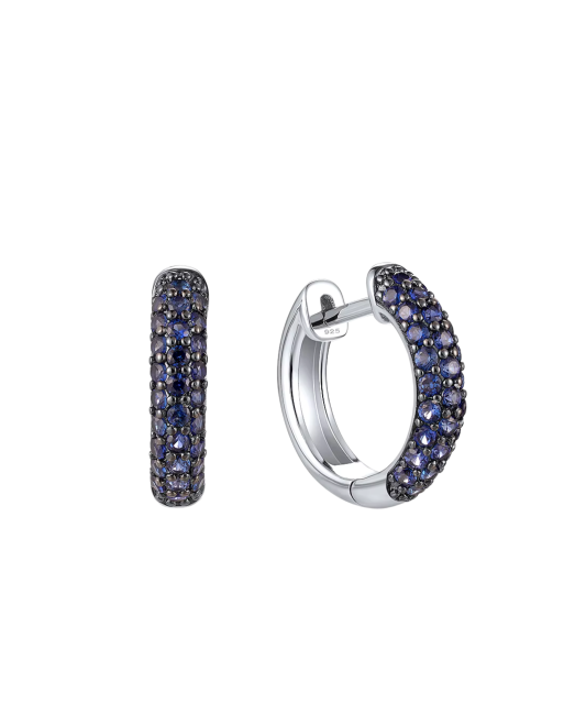 Sterling Silver earrings with nano sapphires