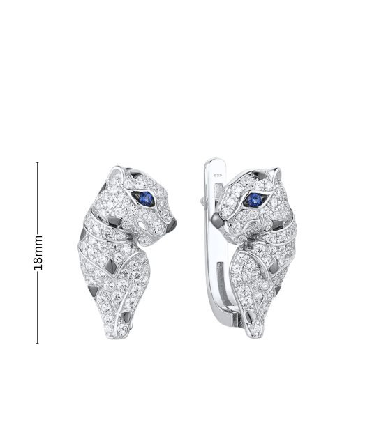 Hopeiset korvakorut zirkoneilla