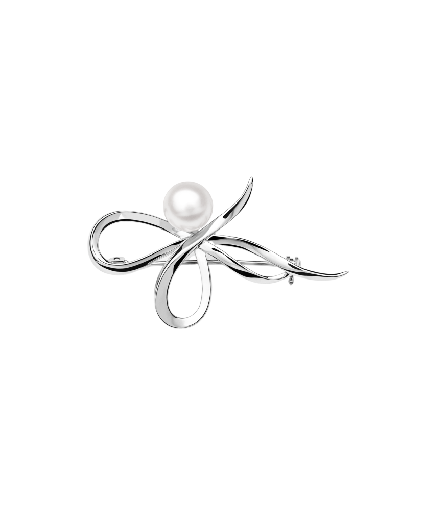 Sterling silver  brooch with pearl