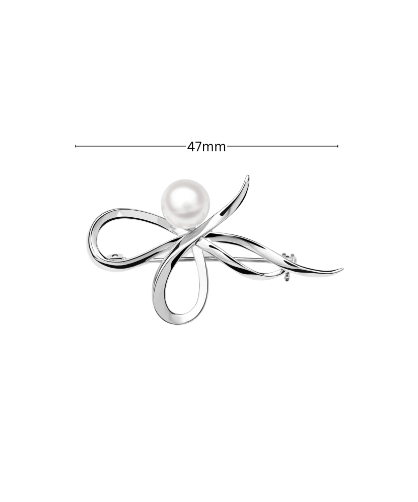 Sterling silver  brooch with pearl