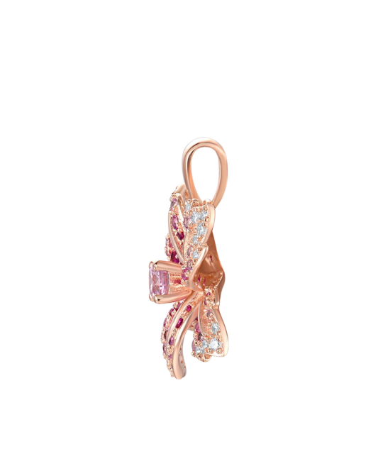 Paauksuotas sidabrinis pakabukas su cirkoniais "Gėlė"  - Goldinga