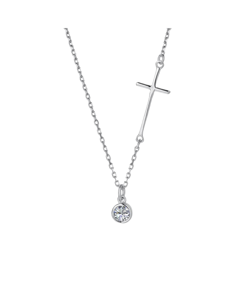 Sterling Silver Chain With Zircons