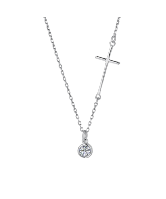 Sterling Silver Chain With Zircons