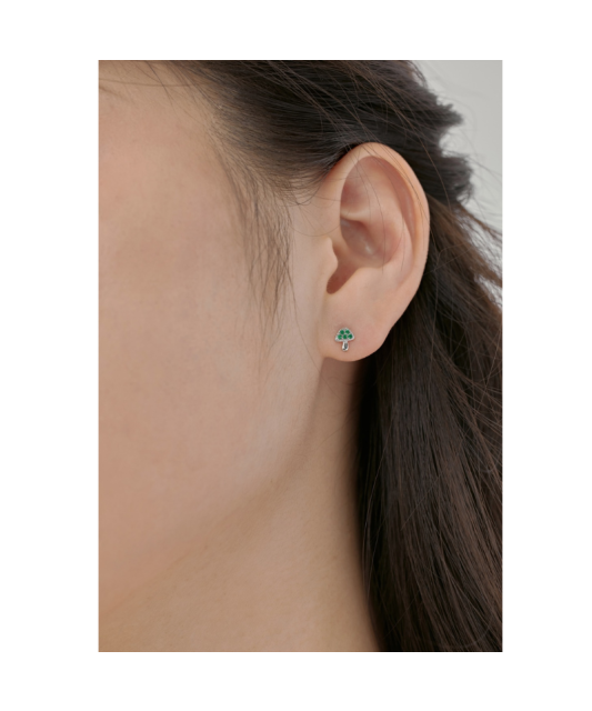 Sterling silver earrings with zircons