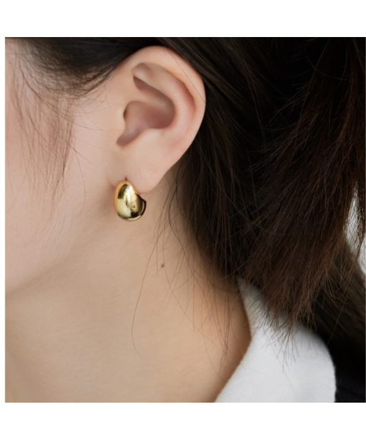 Gilded sterling silver earrings