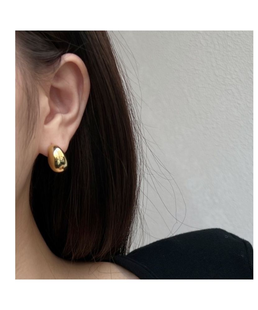 Gilded sterling silver earrings