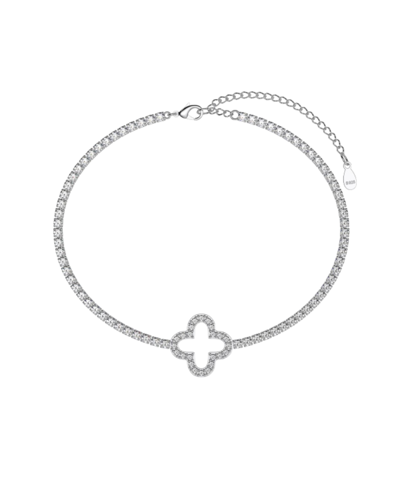 Sterling Silver bracelet with zircons