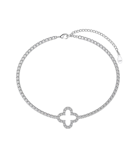 Sterling Silver bracelet with zircons