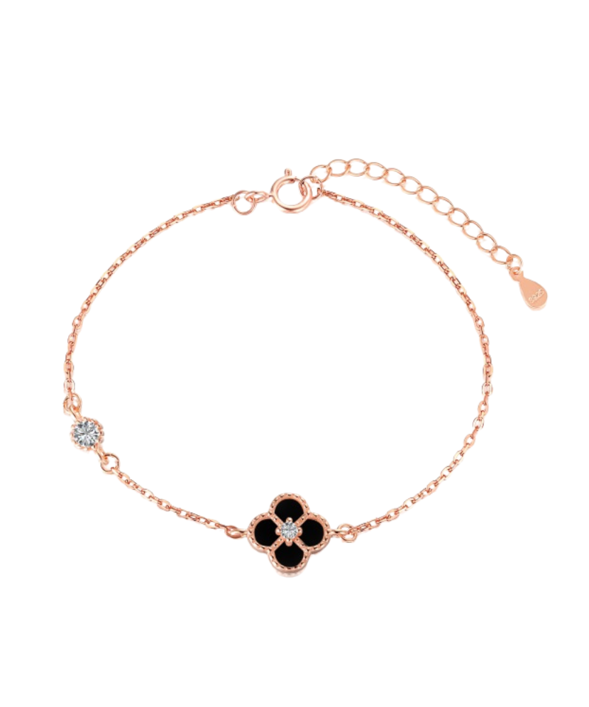 Kullattu Hopeinen rintaneula emalilla ja zirkoneilla