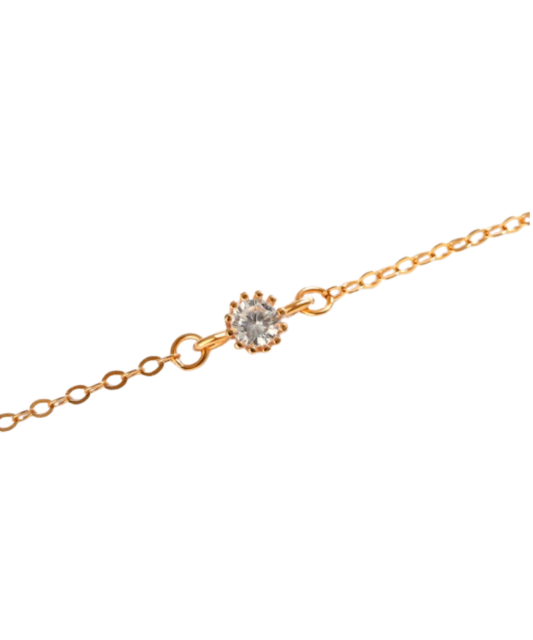 Gilded sterling Silver bracelet with enamel and zircons