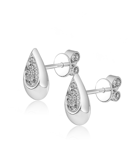 White Gold earrings with diamonds