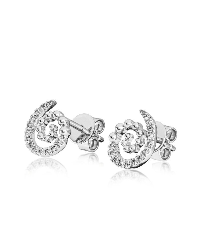 White Gold earrings with diamonds