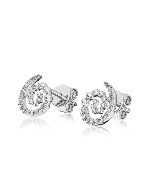 White Gold earrings with diamonds