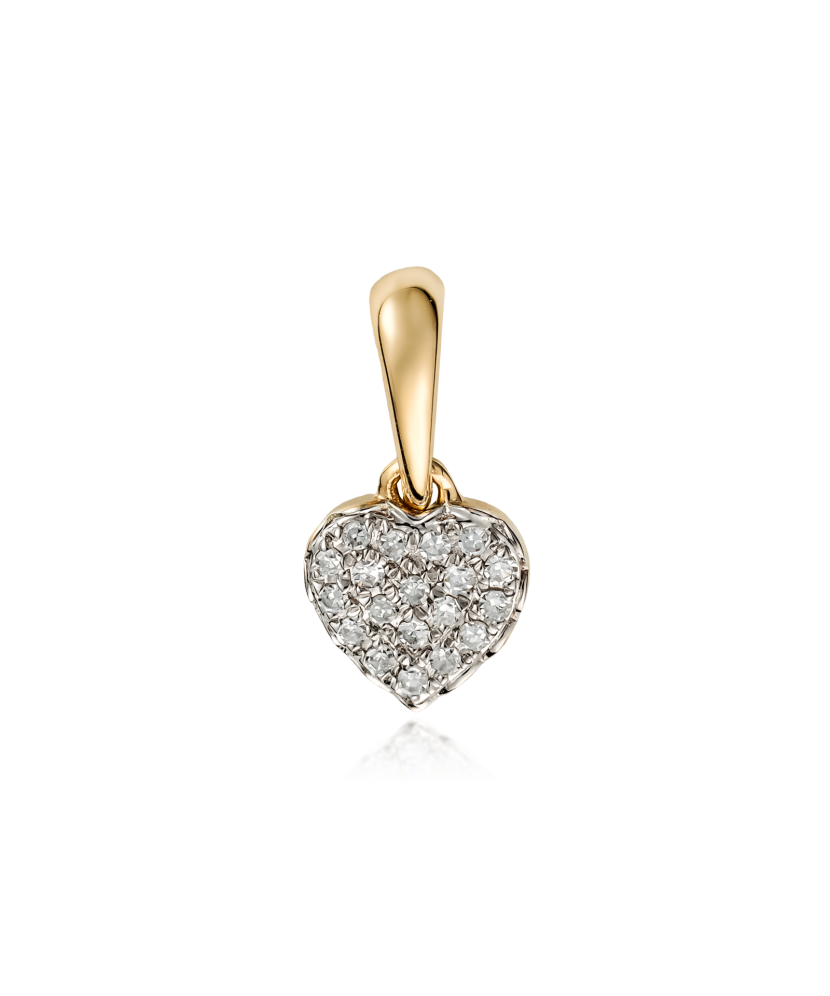 Yellow Gold pendant with diamonds