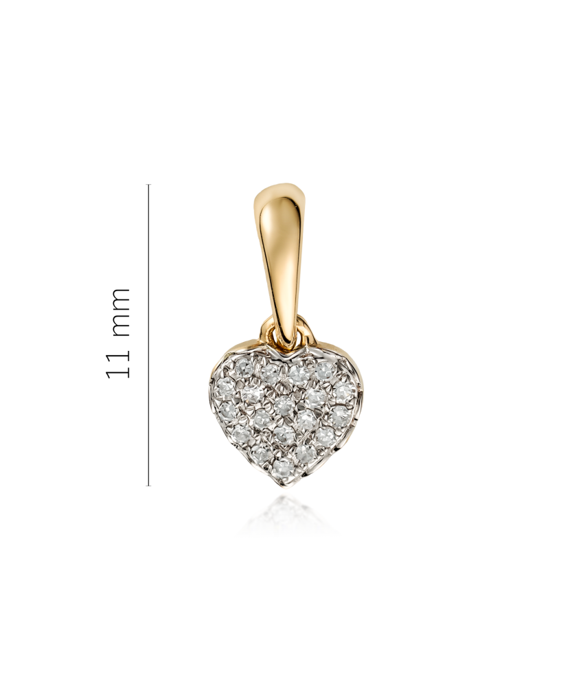 Yellow Gold pendant with diamonds