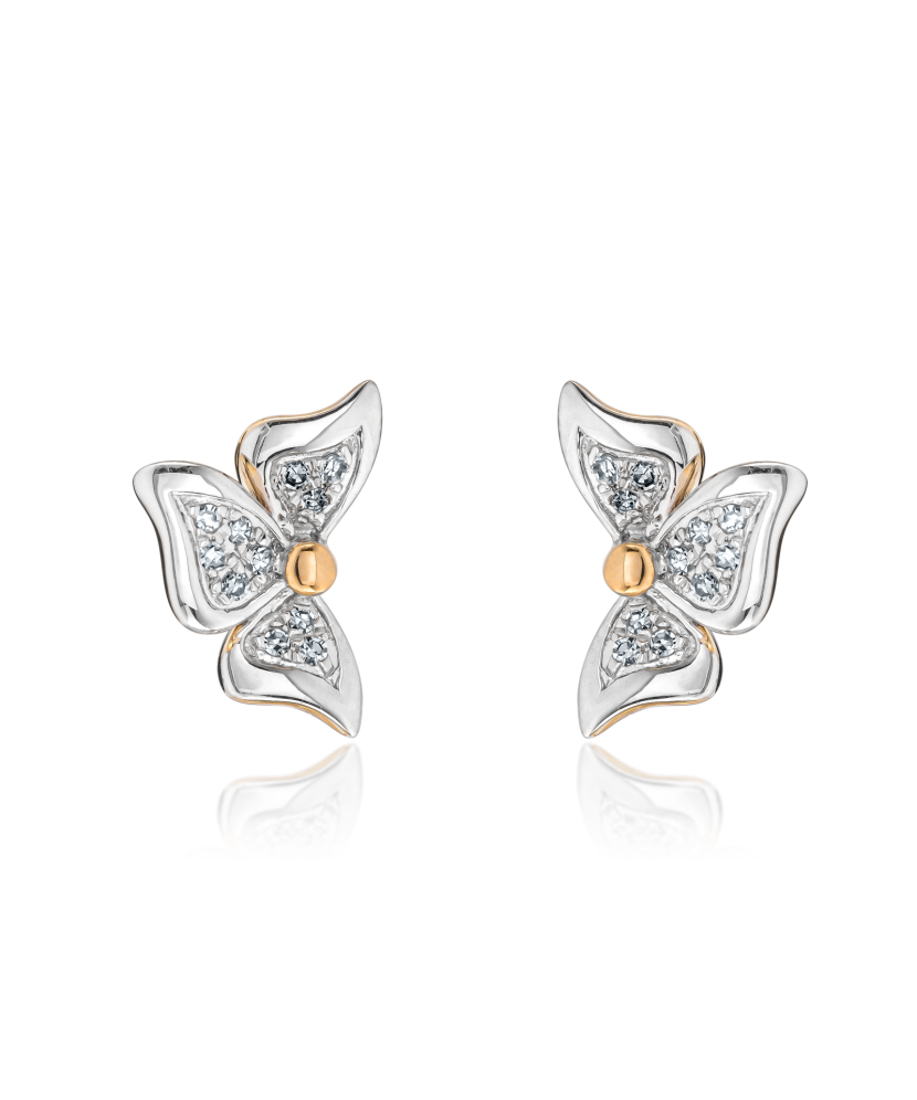 copy of Yellow Gold earrings with diamonds