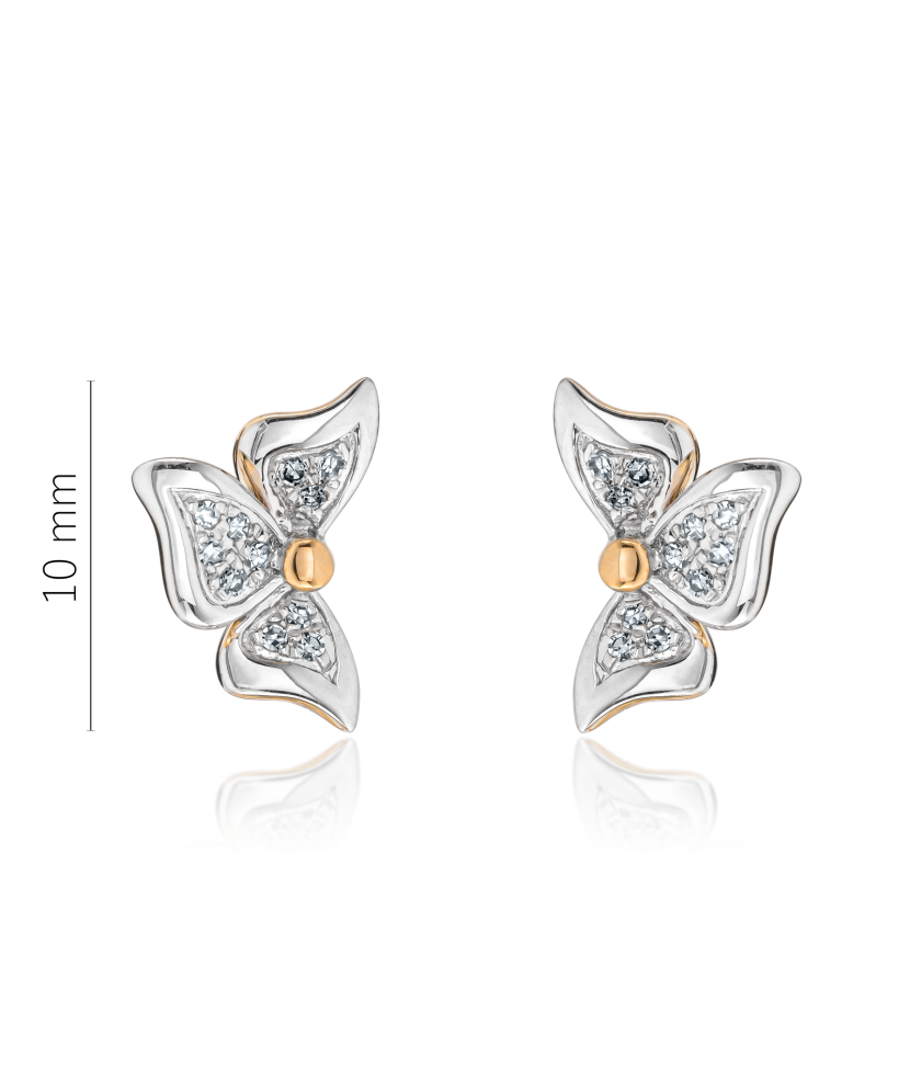 copy of Yellow Gold earrings with diamonds