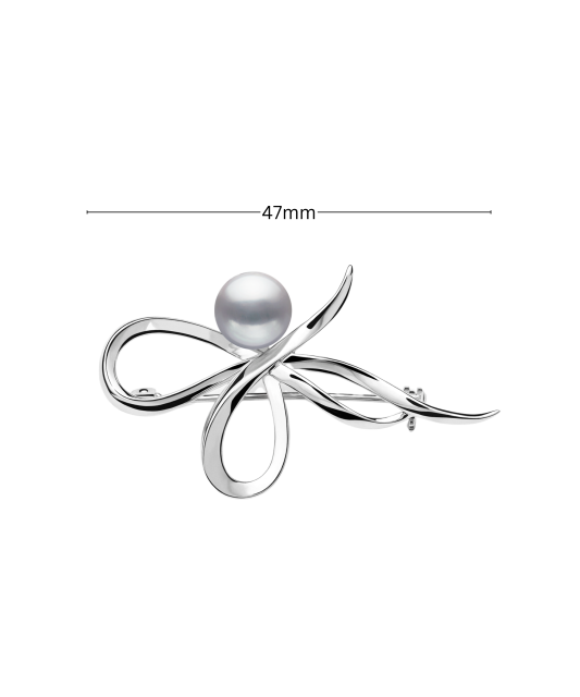 Sterling silver  brooch with pearl