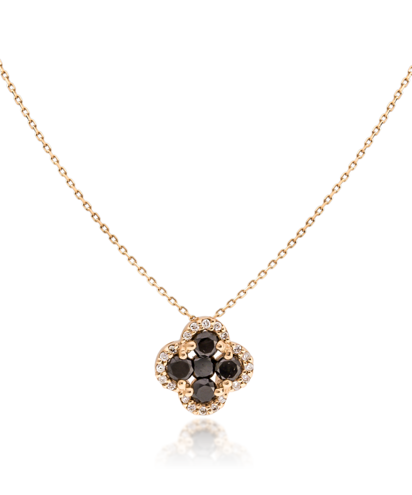 Gold chain with diamond pendant
