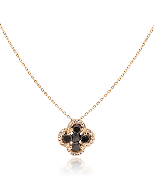 Gold chain with diamond pendant